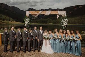 Tucker Vangsnes and wedding party