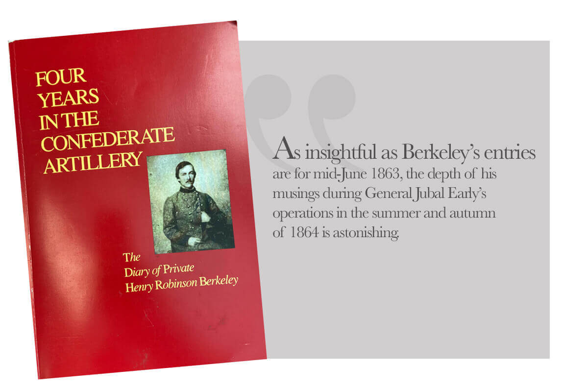 Publication of Note | December 2020 William H. Runge, ed. “Four Years in the Confederate Artillery: The Diary of Private Henry Robinson Berkeley” (Richmond: Virginia Historical Society, 1991).