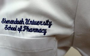 Shenandoah University pharmacy white coat
