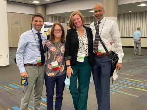 SU Physical Therapy faculty Dr. Aaron Hartstein, Dr. Kate Divine, Dr. Megan Bureau, and Dr. Thomas Turner at ELC 2021