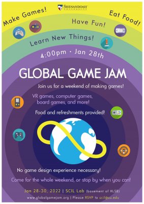 Shenandoah Global Game Jam Poster 2021