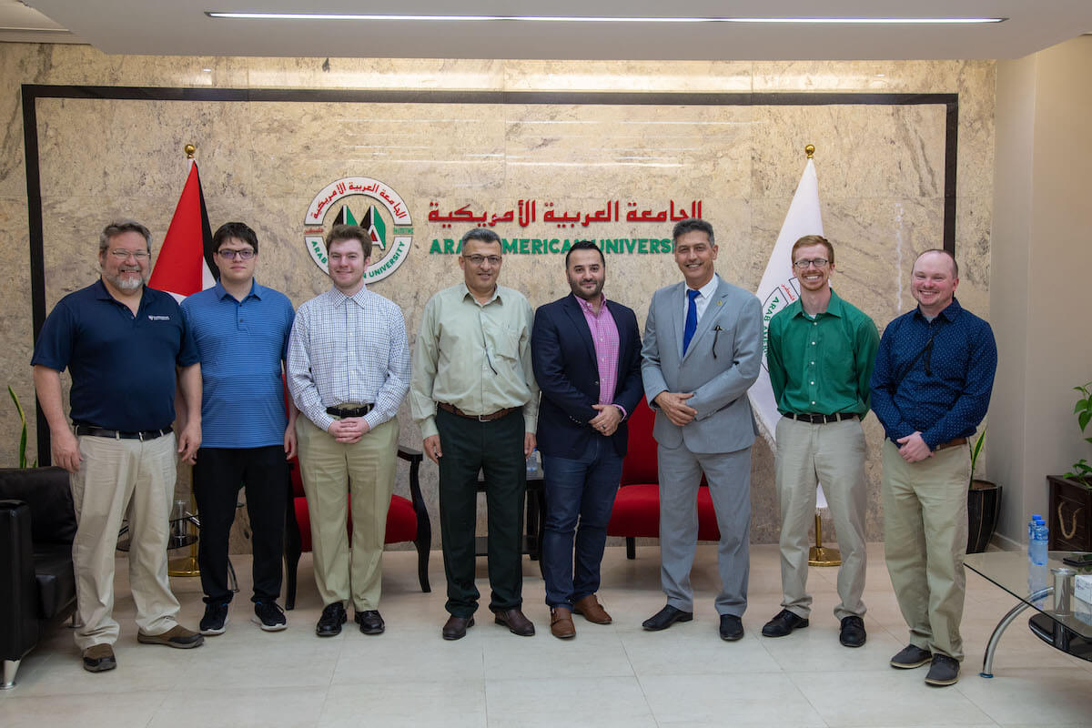 Shenandoah Sends Delegation to Partner Institution in Palestine SU students, faculty and staff visit Arab American University, demonstrate work in virtual reality design and conduct professional development workshops