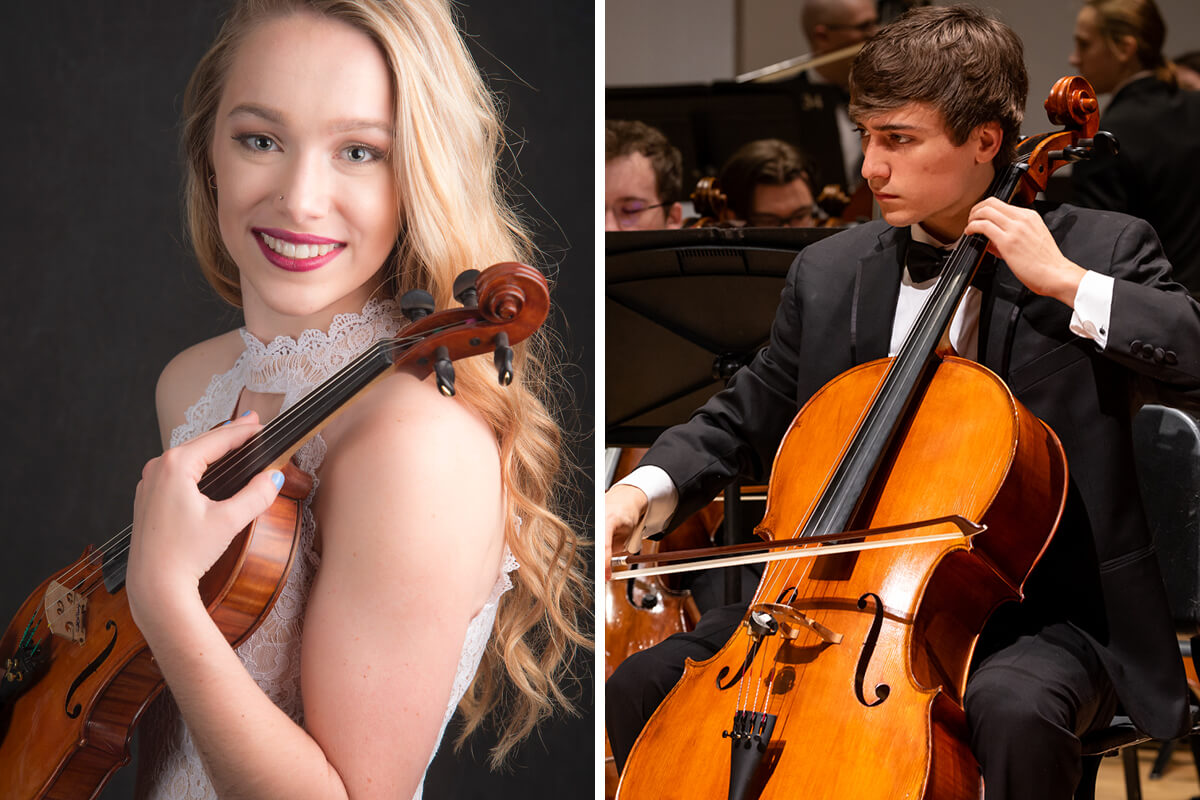 Ilyes ’24 and Keane ’23 Win Positions with Roanoke Symphony Orchestra