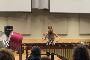 Karlyn Viña at Indiana University Summer Percussion Academy Workshop