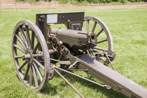 French 75 artillery gun