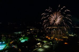 Fireworks at the 2021 Fall Festival at Shenandoah University