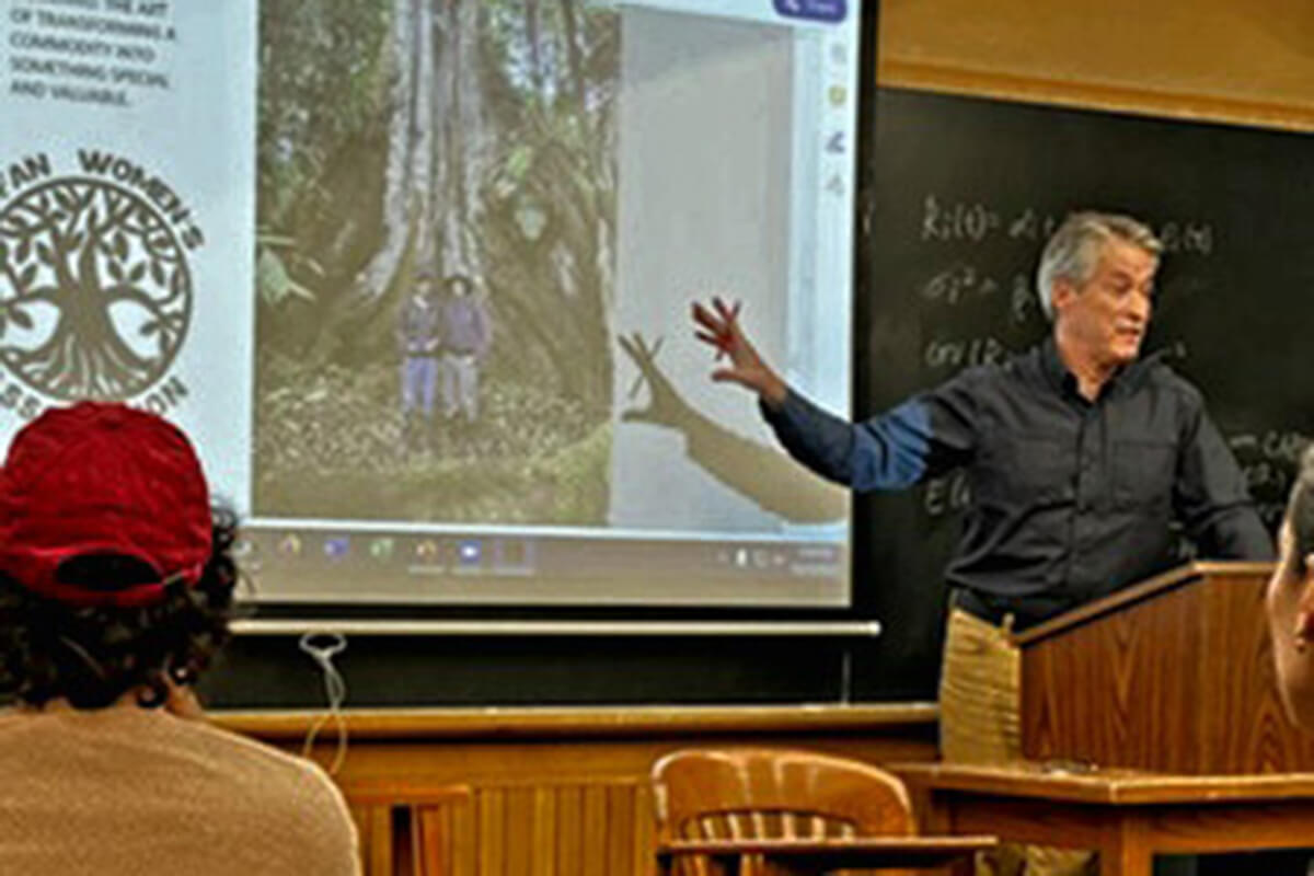 Jackson Lectures At Columbia University, Oct. 20 Talk Focuses On Sustainability Initiatives In The Ecuadorian Amazon