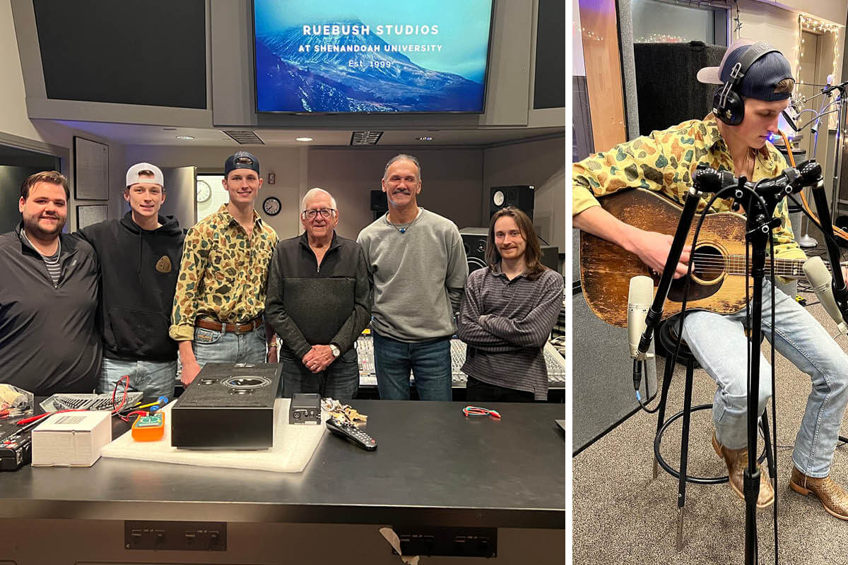 O’Neill ’92 and Preston ’23 Host Recording Session with Country Artist Spencer Hatcher