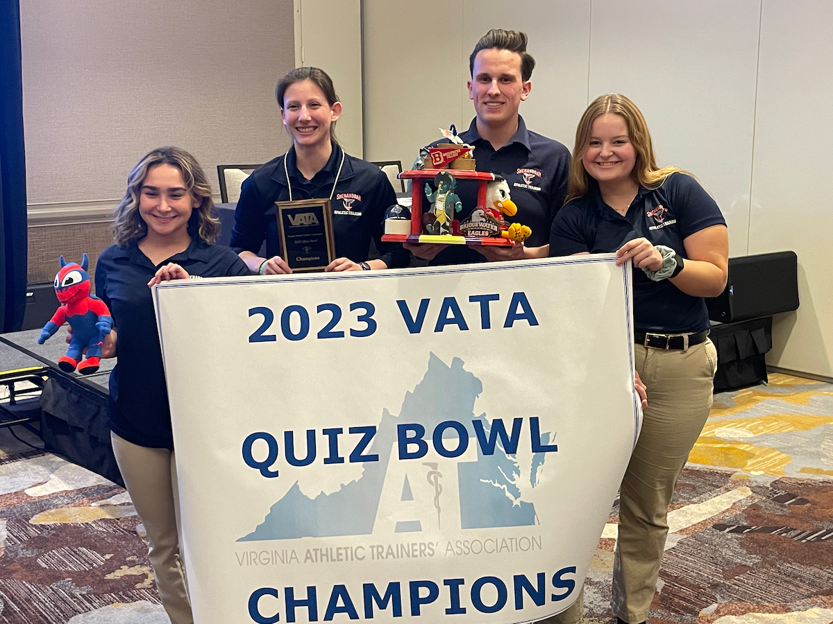 Shenandoah University Athletic Training Students Excel at VATA Annual Meeting Cade Watts wins research award, SU team takes top prize in VATA Quiz Bowl
