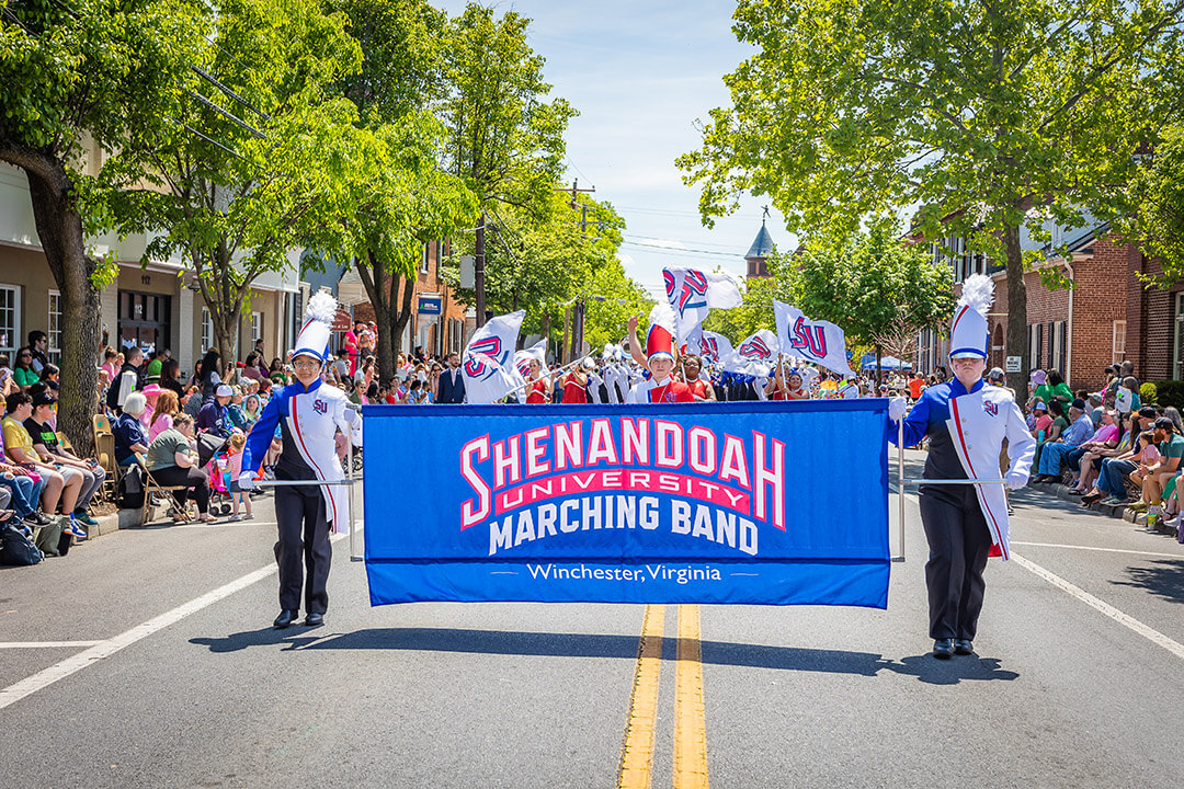 Marching Band in Apple Blossom Parade 2023