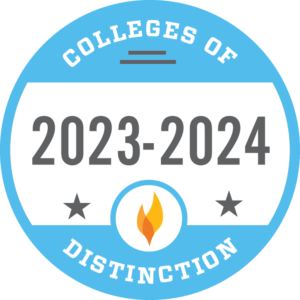 Colleges of Distinction 2023-24 badge