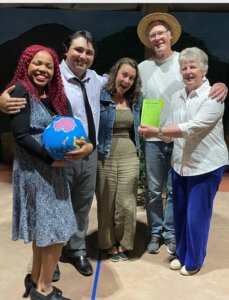 On May 28, Patricia “Trish” Epperson ’11 directed The Reader’s Theatre performance of “Native Gardens" by Karen Zacarias at Winchester Little Theatre. The cast also included Shenandoah community members Elijah Immanuel 24, Trevor Ontiveros ’18, Steve Nichols and Pam Bell ‘83.
