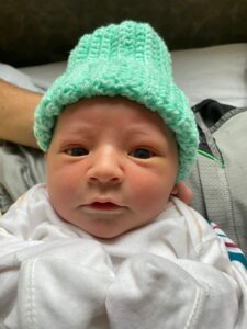 Photo of Laurie Robb's baby, James.