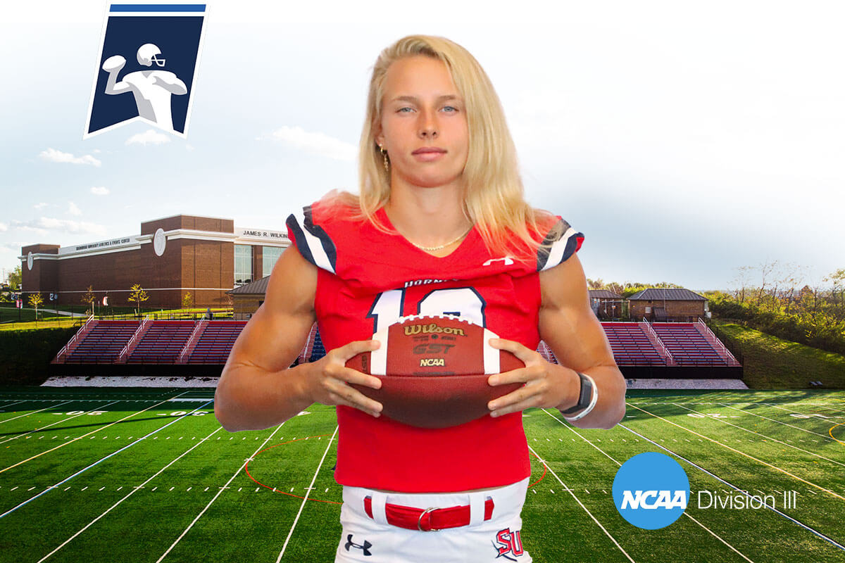 Shenandoah University’s Haley Van Voorhis Makes National Headlines For Feat On Football Field The Female Safety Recorded A Quarterback Hurry in Historic Debut for the Hornets