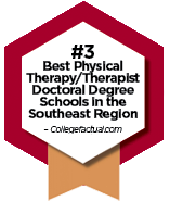 #3 Best Physical Therapy/Therapist Doctoral Degrees in the Southeast Region