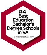 #4 Best Education Bachleor's Degree Schools in VA