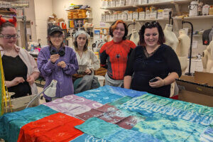 Students Create Japanese Shibori Projects in Costuming Class