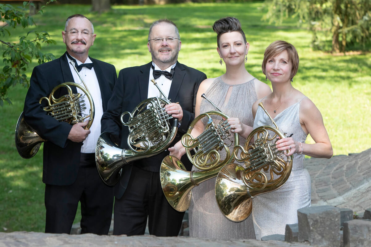 American Horn Quartet Hosts Masterclass for Brass Students