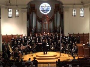 Patrick O'Shea ’89 performed with the Arts Chorale of Winchester, Virginia