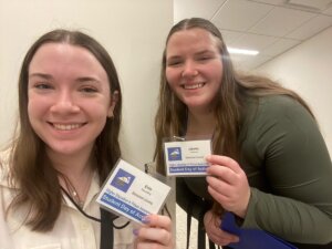 Shenandoah University students pose for photos during Virginia Interfaith Center for Public Policy’s Student Day of Action in Richmond, Virginia.