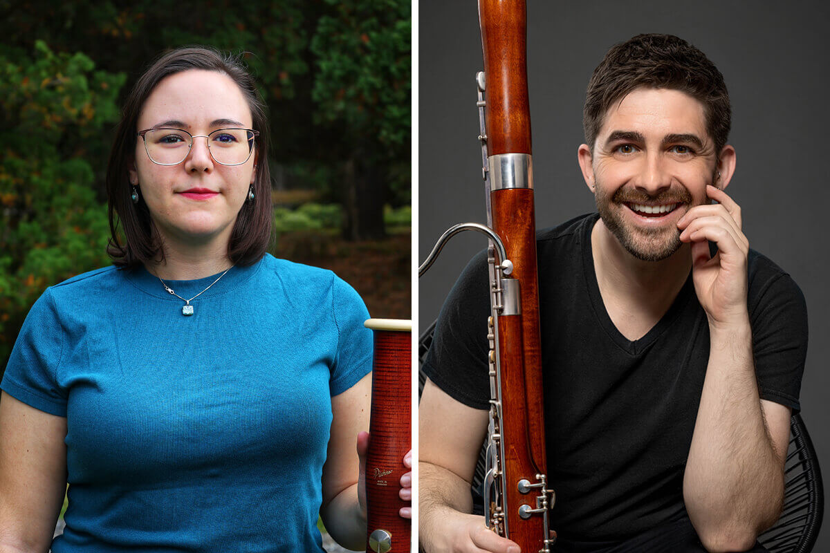 Bassoonists Cangialosi ’24 and Romine to Present at International Double Reed Conference