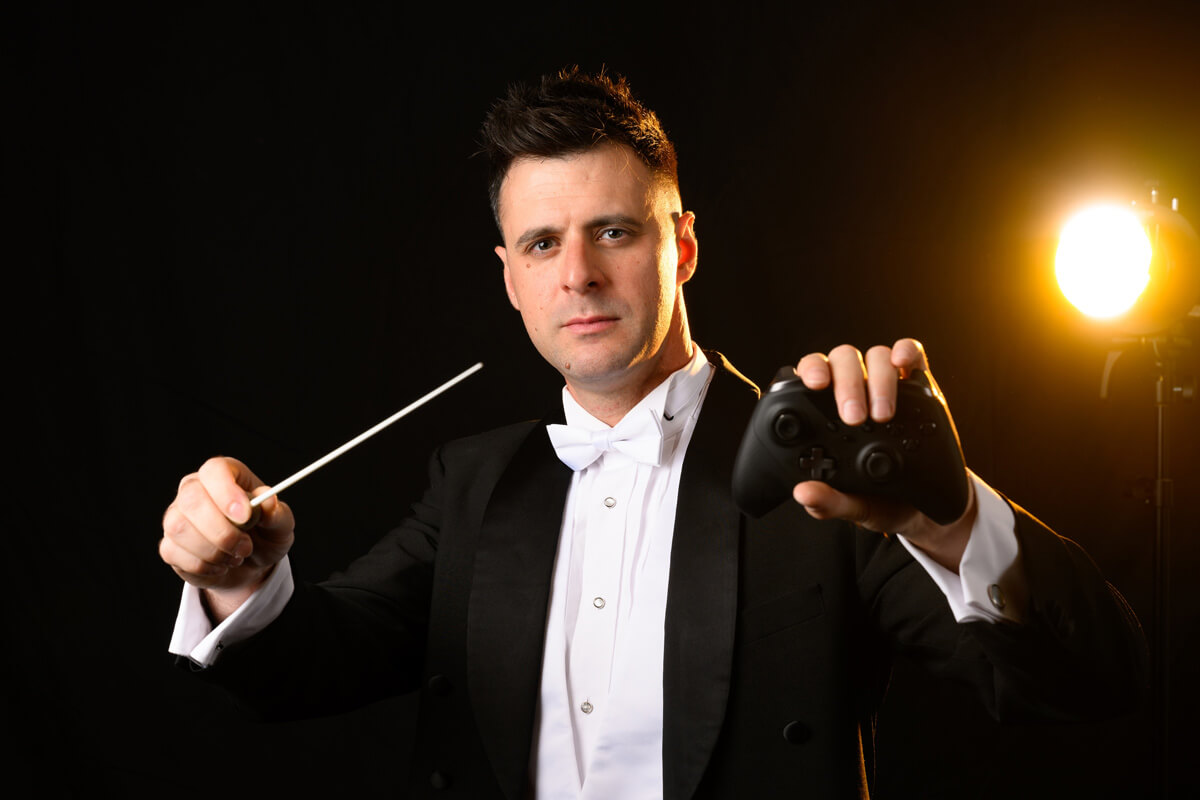 Hardwick ’21, ’22 to Conduct Munich Radio Orchestra in Landmark ‘Let’s Play’ Video Game Concert
