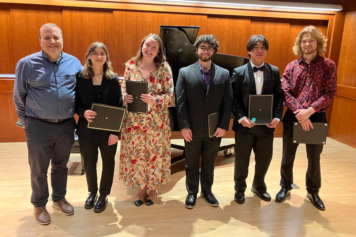 Angel ’26 Wins First Prize in College Division of Sidney Forrest Clarinet Competition