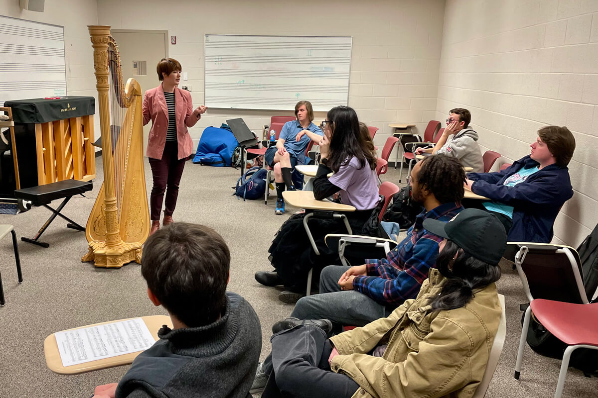 DSO Principal Harpist Emily Levin Offers Insights to Composition Students