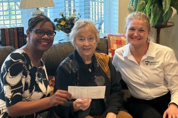 From left: Yolanda Gibson, Carol J. “CJ” Borden, Marguerite Landenburger