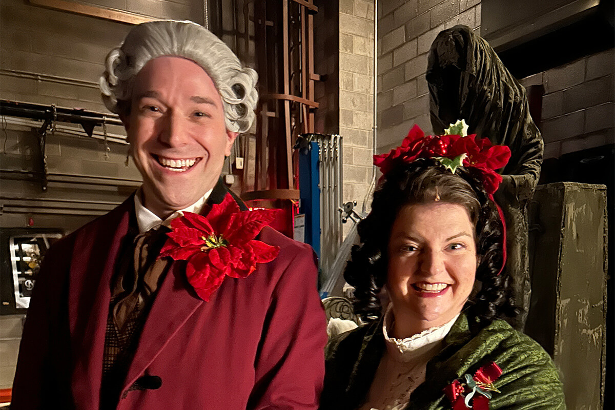Jeremy Blaustein and Elizabeth Albert in ‘A Christmas Carol’