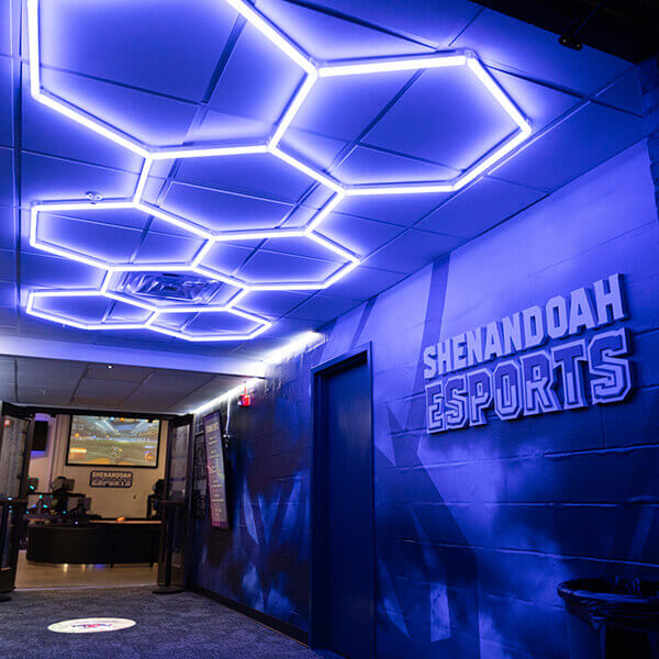 Esports Arena in the The Hub for Innovators, Veterans and Entrepreneurs (HIVE)/Hazel-Pruitt Armory,