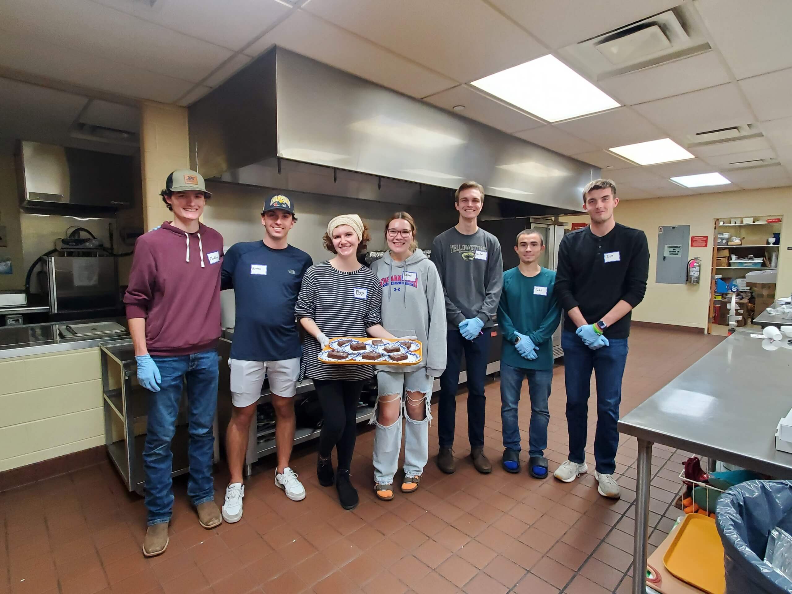 Group of student WATTS volunteers posing for a group photo
