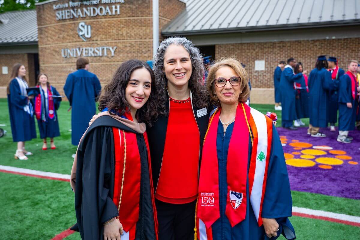 Maria Saikali, left, and Soha Saikali, right, graduate from Shenandoah University in 2026: Maria with an MBA, and Soha with a Bachelor of Business Administration degree. 