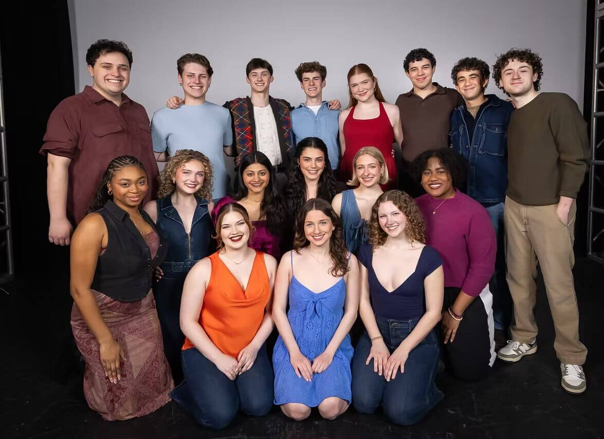 Group photo of the Shenandoah Conservatory/Shenandoah University musical theatre class of 2026.