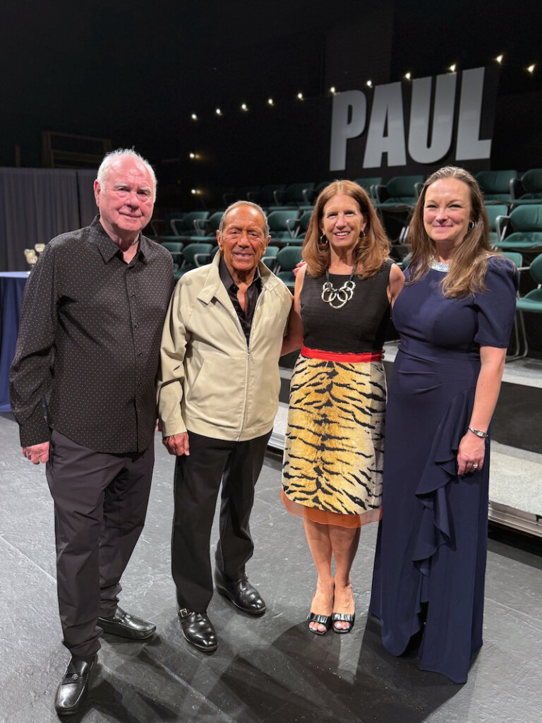 Cecil Pruitt Jr., Paul Anka, Tracy Fitzsimmons and Jennifer Steele pose for a photograph.