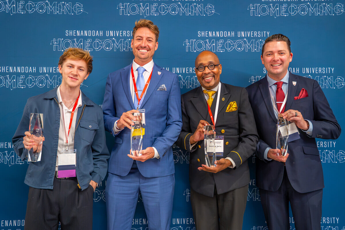 Distinguished Alumni Awards Ceremony featuring Brody Grant, Charles Harbaugh, Patrick McCoy, Benjamin Luczak